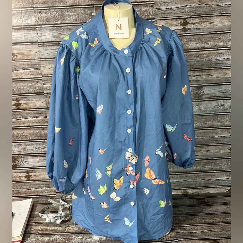NWT NoraCora Butterfly blouse. XXL